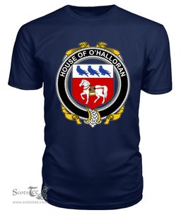 ScotsTee O'HALLORAN Coat Of Arms Family Crest House Of Ireland T Shirt