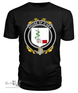 ScotsTee O'HEA Coat Of Arms Family Crest House Of Ireland T Shirt