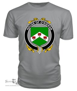 ScotsTee O'KIERAN Coat Of Arms Family Crest House Of Ireland T Shirt