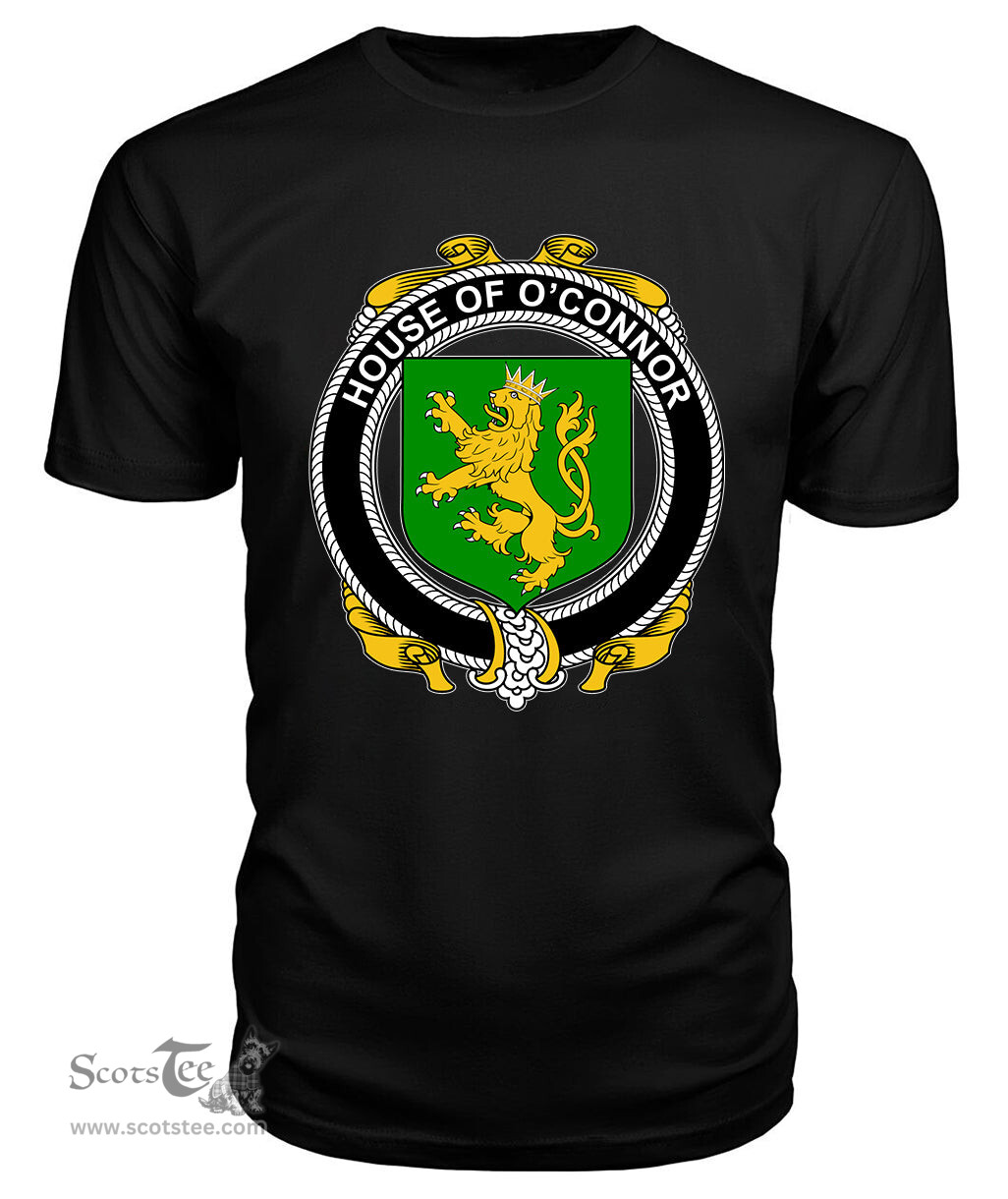 ScotsTee O'CONNOR (Kerry) Coat Of Arms Family Crest House Of Ireland T Shirt