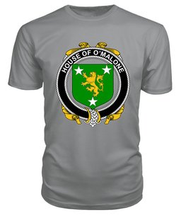 ScotsTee O'MALONE Coat Of Arms Family Crest House Of Ireland T Shirt