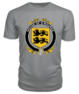 ScotsTee O'ROURKE Coat Of Arms Family Crest House Of Ireland T Shirt