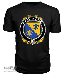 ScotsTee O'SHEA Coat Of Arms Family Crest House Of Ireland T Shirt