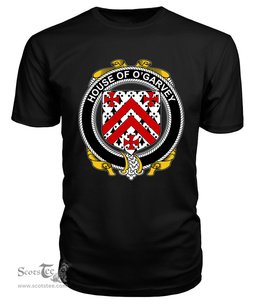 ScotsTee O'GARVEY Coat Of Arms Family Crest House Of Ireland T Shirt