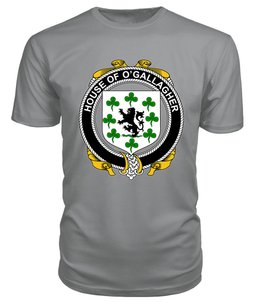 ScotsTee O'GALLAGHER Coat Of Arms Family Crest House Of Ireland T Shirt