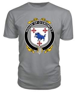 ScotsTee O'CROWLEY Coat Of Arms Family Crest House Of Ireland T Shirt