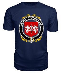 ScotsTee O'FINNEGAN Coat Of Arms Family Crest House Of Ireland T Shirt