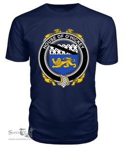 ScotsTee O'HICKEY Coat Of Arms Family Crest House Of Ireland T Shirt