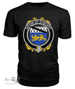 ScotsTee O'HICKEY Coat Of Arms Family Crest House Of Ireland T Shirt
