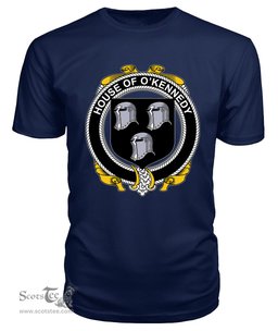 ScotsTee O'KENNEDY Coat Of Arms Family Crest House Of Ireland T Shirt