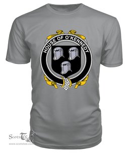 ScotsTee O'KENNEDY Coat Of Arms Family Crest House Of Ireland T Shirt