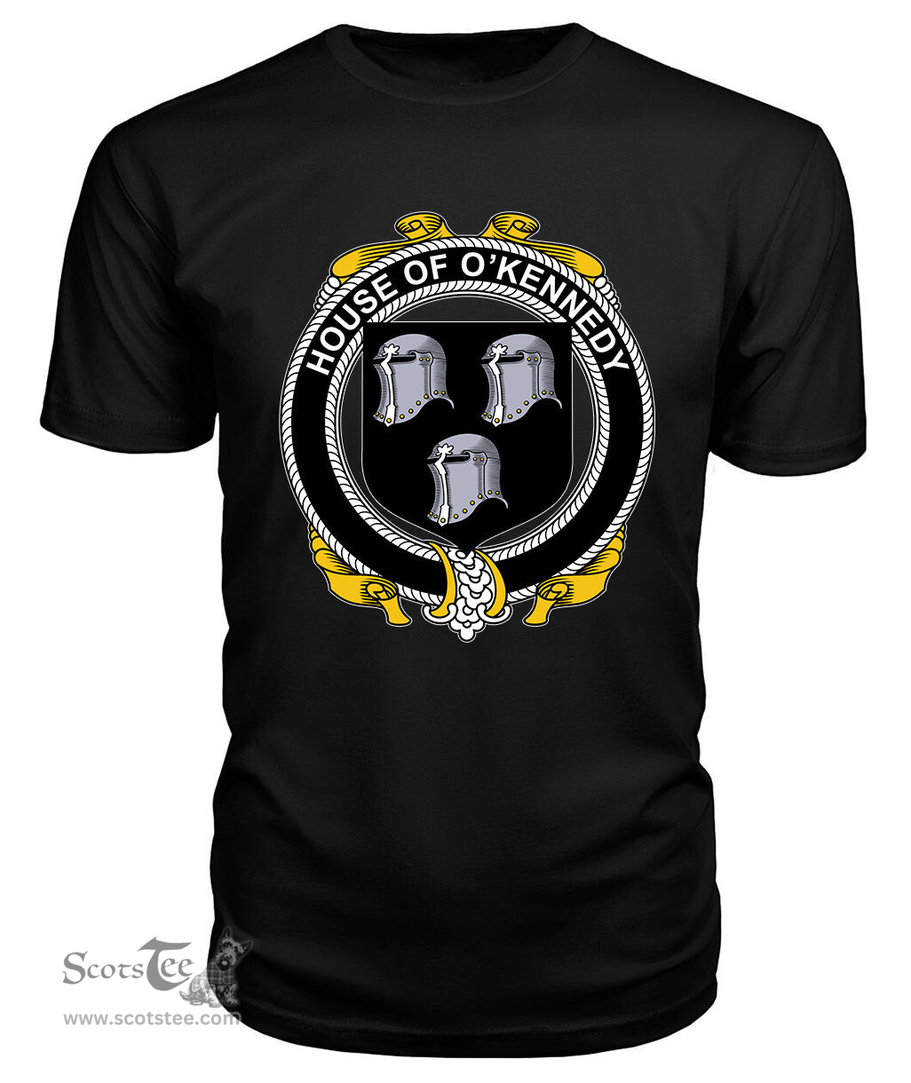 ScotsTee O'KENNEDY Coat Of Arms Family Crest House Of Ireland T Shirt