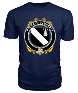 ScotsTee PLUNKETT Coat Of Arms Family Crest House Of Ireland T Shirt