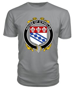 ScotsTee O'PHELAN Coat Of Arms Family Crest House Of Ireland T Shirt