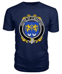 ScotsTee O'MEAGHER Coat Of Arms Family Crest House Of Ireland T Shirt