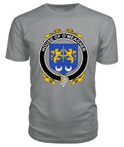 ScotsTee O'MEAGHER Coat Of Arms Family Crest House Of Ireland T Shirt