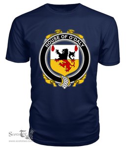 ScotsTee O'DALY Coat Of Arms Family Crest House Of Ireland T Shirt
