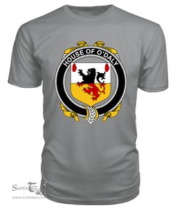 ScotsTee O'DALY Coat Of Arms Family Crest House Of Ireland T Shirt