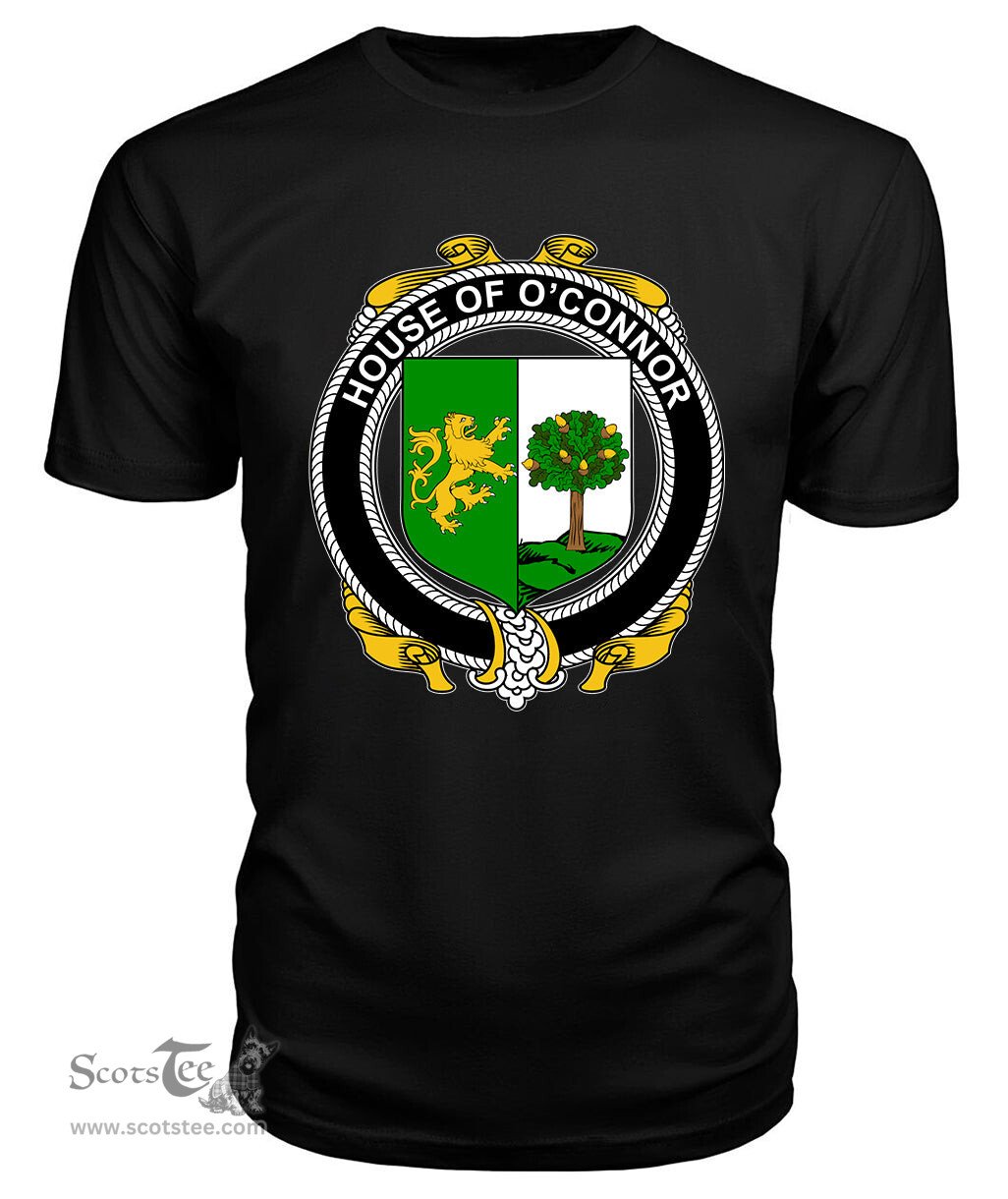 ScotsTee O'CONNOR (Sligo) Coat Of Arms Family Crest House Of Ireland T Shirt