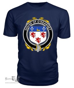 ScotsTee O'KEARNEY Coat Of Arms Family Crest House Of Ireland T Shirt