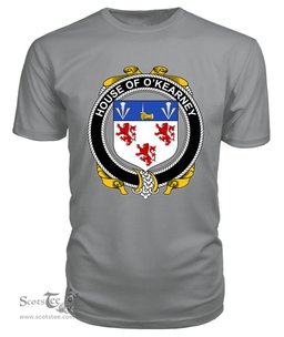 ScotsTee O'KEARNEY Coat Of Arms Family Crest House Of Ireland T Shirt
