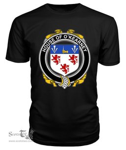 ScotsTee O'KEARNEY Coat Of Arms Family Crest House Of Ireland T Shirt