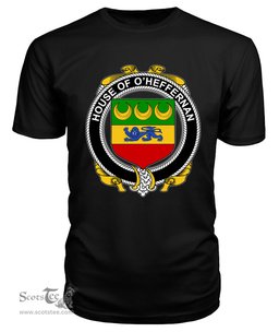 ScotsTee O'HEFFERNAN Coat Of Arms Family Crest House Of Ireland T Shirt