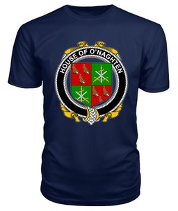 ScotsTee O'NAGHTEN Coat Of Arms Family Crest House Of Ireland T Shirt