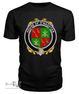 ScotsTee O'NAGHTEN Coat Of Arms Family Crest House Of Ireland T Shirt