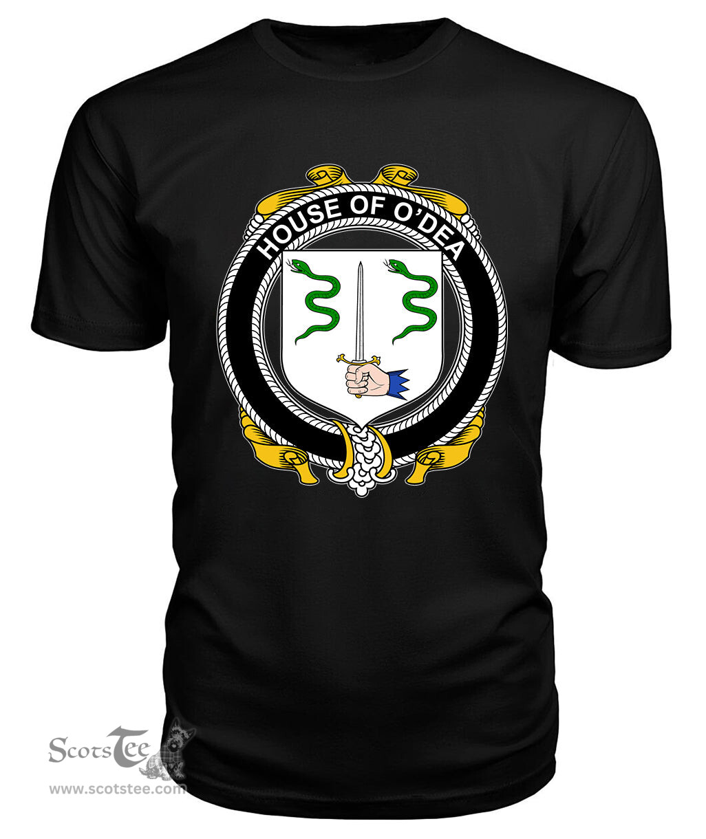 ScotsTee O'DEA Coat Of Arms Family Crest House Of Ireland T Shirt