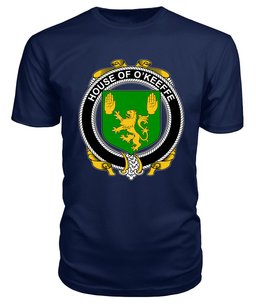 ScotsTee O'KEEFFE Coat Of Arms Family Crest House Of Ireland T Shirt