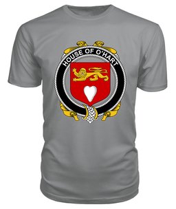 ScotsTee O'HART Coat Of Arms Family Crest House Of Ireland T Shirt