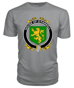 ScotsTee O'FARRELL Coat Of Arms Family Crest House Of Ireland T Shirt