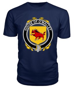 ScotsTee O'MALLEY Coat Of Arms Family Crest House Of Ireland T Shirt