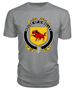 ScotsTee O'MALLEY Coat Of Arms Family Crest House Of Ireland T Shirt