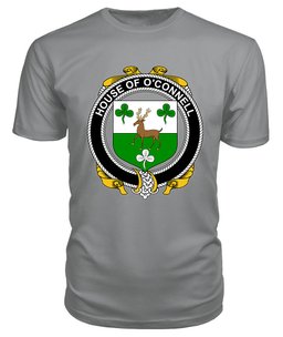 ScotsTee O'CONNELL Coat Of Arms Family Crest House Of Ireland T Shirt