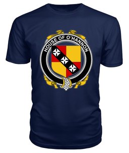 ScotsTee O'HANNON Coat Of Arms Family Crest House Of Ireland T Shirt