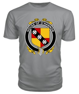 ScotsTee O'HANNON Coat Of Arms Family Crest House Of Ireland T Shirt