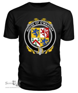 ScotsTee O'MAHONY Coat Of Arms Family Crest House Of Ireland T Shirt
