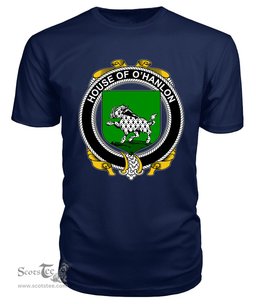 ScotsTee O'HANLON Coat Of Arms Family Crest House Of Ireland T Shirt