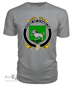 ScotsTee O'HANLON Coat Of Arms Family Crest House Of Ireland T Shirt
