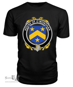 ScotsTee O'MONOHAN Coat Of Arms Family Crest House Of Ireland T Shirt