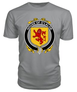 ScotsTee O'LALOR Coat Of Arms Family Crest House Of Ireland T Shirt