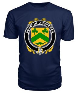ScotsTee O'CORRIGAN Coat Of Arms Family Crest House Of Ireland T Shirt