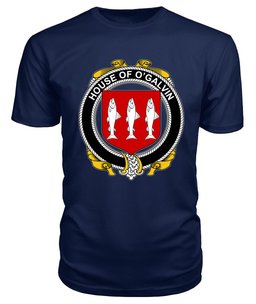ScotsTee O'GALVIN Coat Of Arms Family Crest House Of Ireland T Shirt
