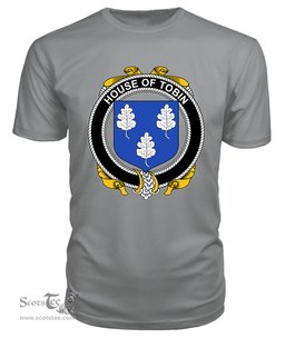 ScotsTee TOBIN Coat Of Arms Family Crest House Of Ireland T Shirt