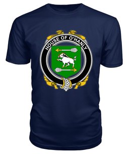 ScotsTee O'HANLY Coat Of Arms Family Crest House Of Ireland T Shirt