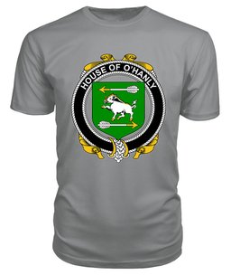 ScotsTee O'HANLY Coat Of Arms Family Crest House Of Ireland T Shirt