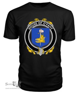 ScotsTee O'FAHY Coat Of Arms Family Crest House Of Ireland T Shirt