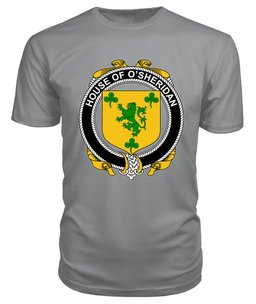 ScotsTee O'SHERIDAN Coat Of Arms Family Crest House Of Ireland T Shirt